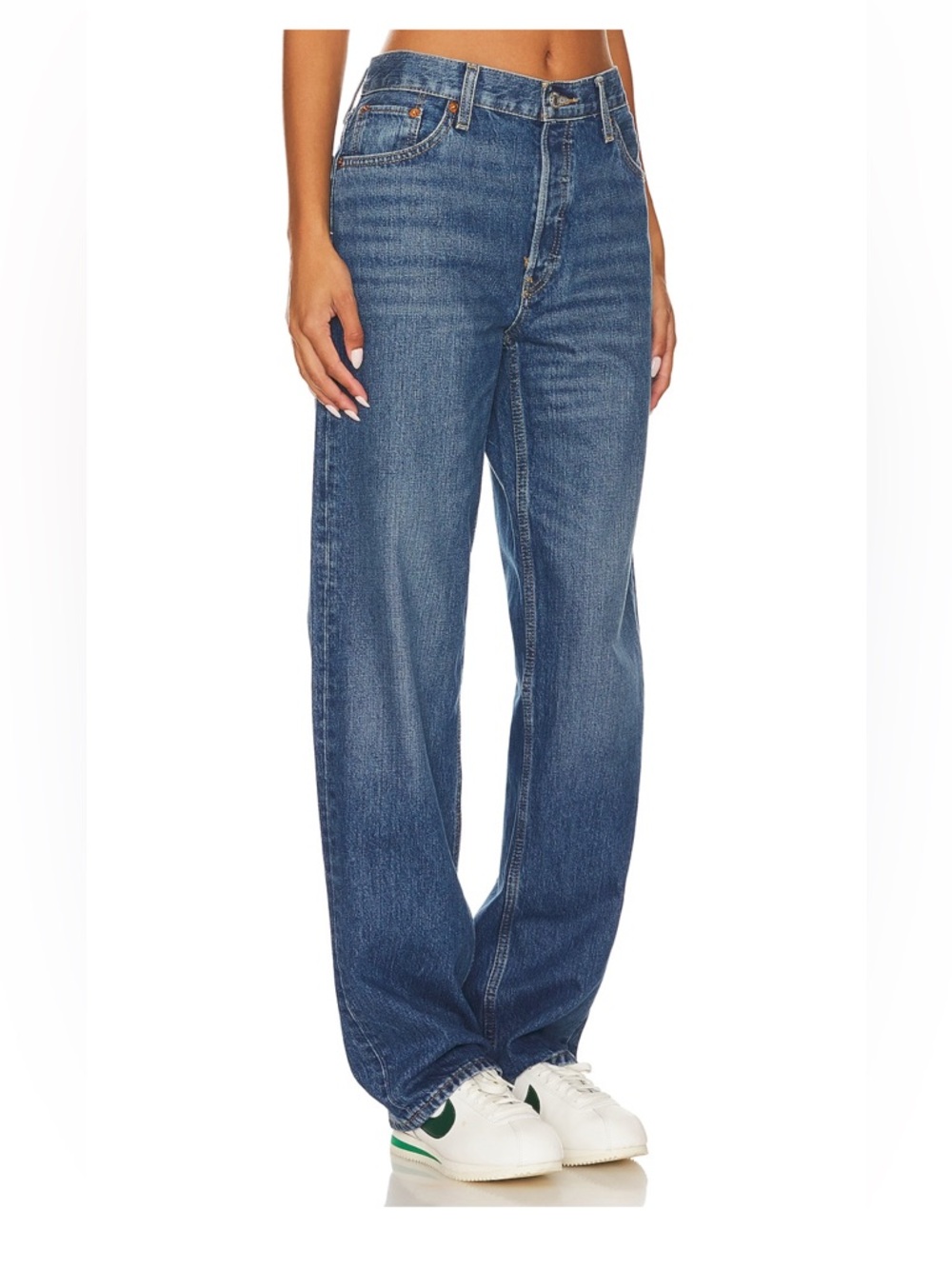 RE/DONE Originals Long Loose jeans in bay fade - Picture 2 of 7